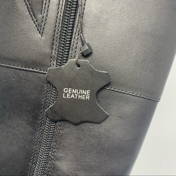 Charter Club Womens Johannes Leather Knee-High Black Riding Boots Size 5 NEW - Picture 8 of 8